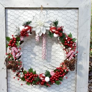 NEW!! Handmade Quality Products Christmas Wreath🎄🦌🎄